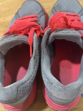 Nike Kids Gray and Pink Sneakers - Lightweight Play Shoes
